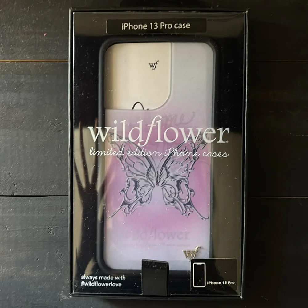Chrome Butterfly wildflower case